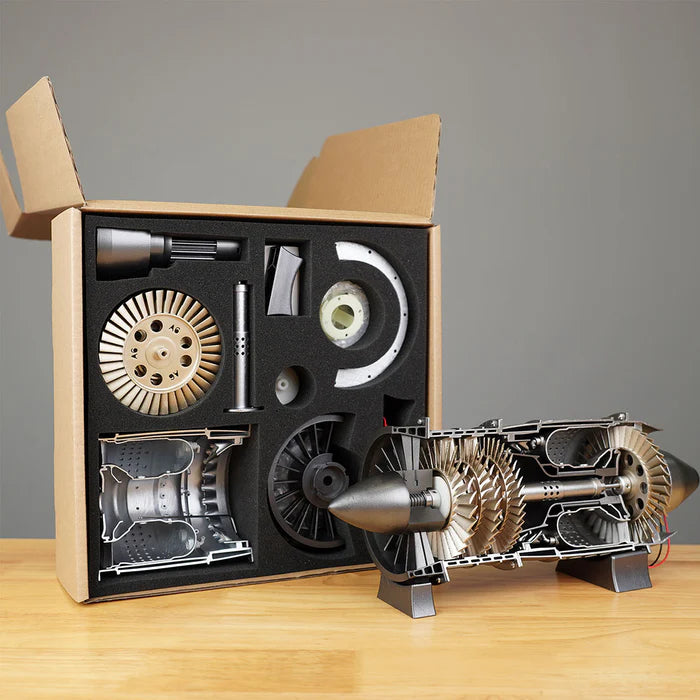 SKYMECH 1/3 Turbojet Engine Model Kit-WP-85 Turbojet DIY Aircraft Engine Model 100Pcs