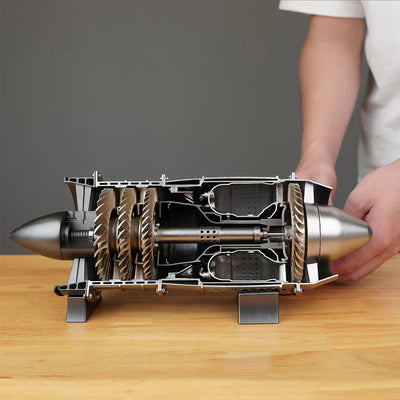 SKYMECH 1/3 Turbojet Engine Model Kit-WP-85 Turbojet DIY Aircraft Engine Model 100Pcs